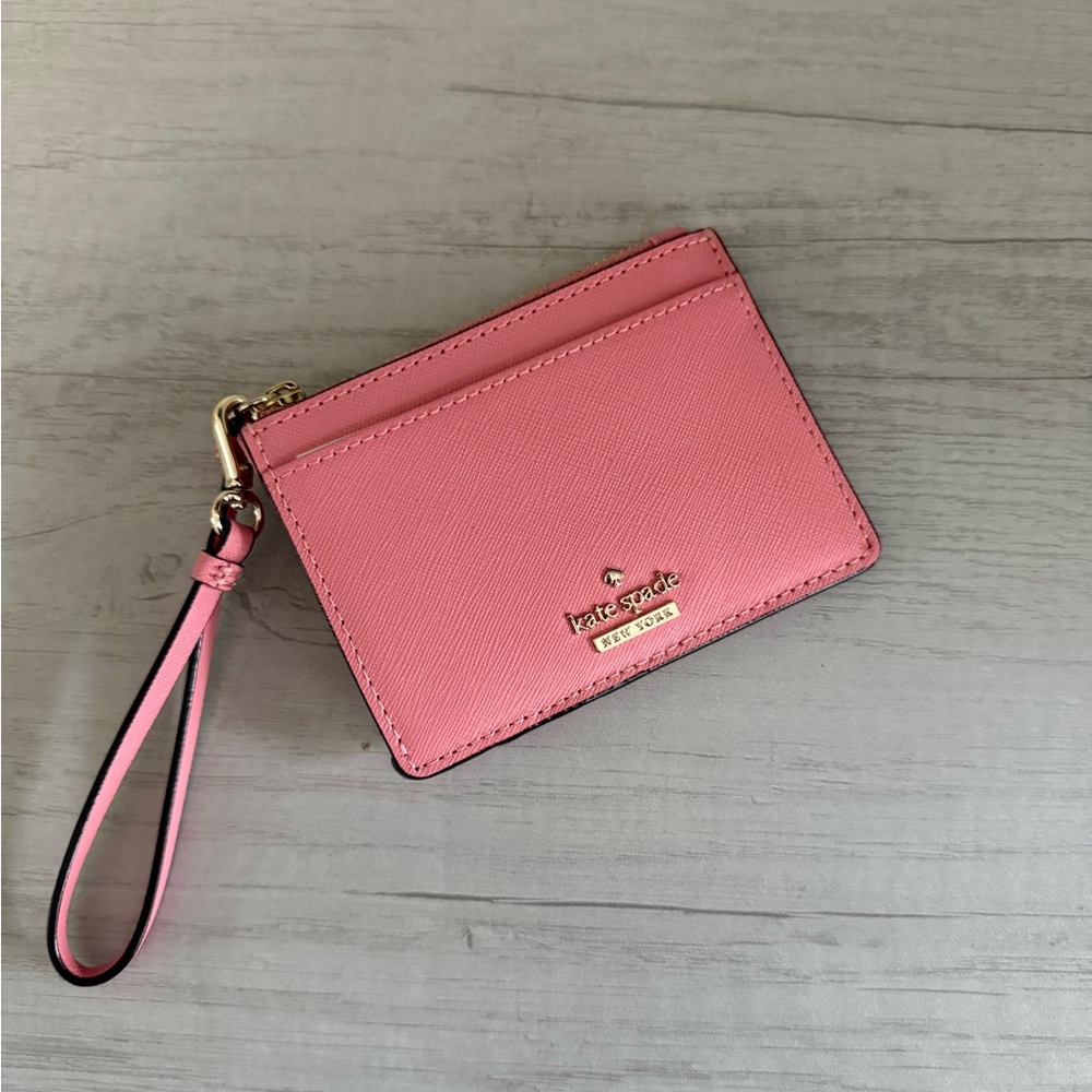 Kate Spade leather Card/Id Blush Pink wallet.